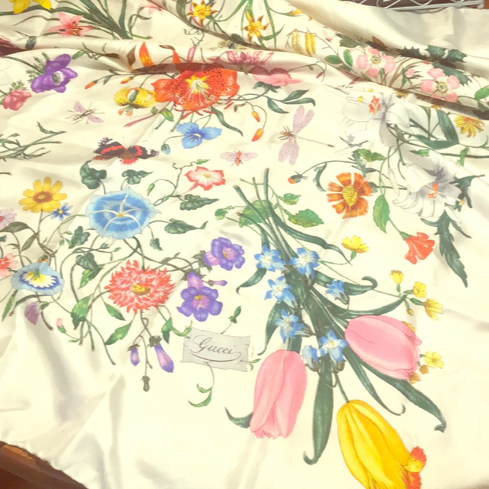Vintage Gucci floral handkerchief